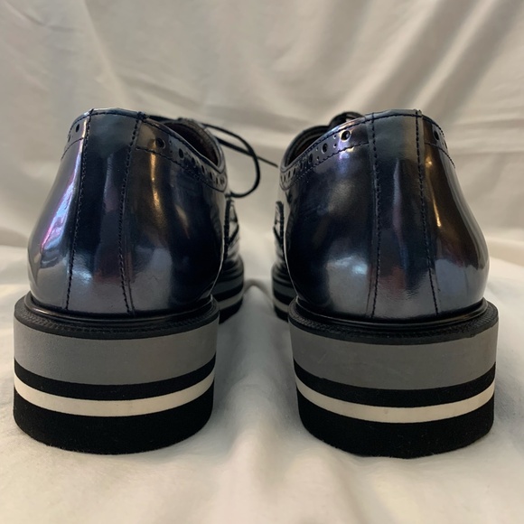 Pertini patent leather platform wingtip brogue shoes - Picture 4 of 9